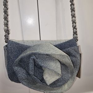 Steve Madden Washed Denim Borla crossbody bag NWT